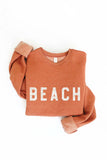 BEACH Graphic Sweatshirt: VINTAGE WHITE / S