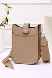Mini PU Cellphone Cross Body Bag: Gold