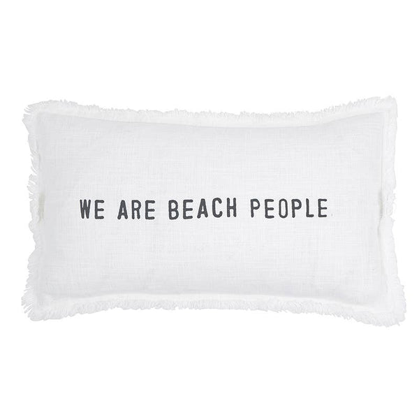 Face To Face Rectangle Sofa Pillow - We Are Beach People