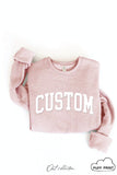 CUSTOM PUFF Print Graphic Sweatshirt: ATHLETIC HEATHER / M