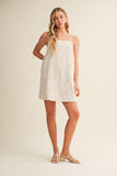 FLORAL JACQUARD DRESS: NATURAL / S