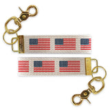 50 Stars Flag Keychain | Patriotic Keyring
