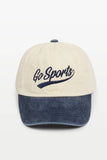 Gameday GO SPORTS embroidery Two Tone Baseball Cap: Navy
