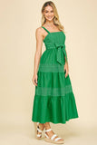CONTRAST EYELET DETAILED MAXI DRESS - 6086D: Black / L