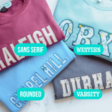 Custom Beach Summer Print Appliqué Crewneck Sweatshirts: M