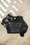 BEACH BUM Mineral Washed Long Sleeve Graphic: STORM / M