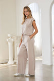 Soft Modal Sleeveless Muscle Top: Taupe / L