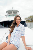Blue Oysters - Short Pajama Set: X-Large