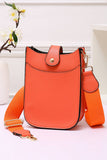 Mini PU Cellphone Cross Body Bag: Silver