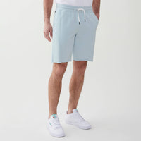 GOODS Sailor drawstring raw hem French Terry short: Baby blue / Xlarge