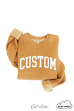 CUSTOM PUFF Print Graphic Sweatshirt: ATHLETIC HEATHER / S
