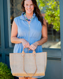 Melissa Tote Bag Natural Lattice: Default