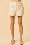 ILP6293 Embroidered Shorts
: CREAM / L