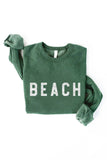 BEACH Graphic Sweatshirt: VINTAGE WHITE / XL