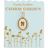 Charm Garden - Scalloped Initial Charm - Gold - N