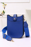 Mini PU Cellphone Cross Body Bag: Silver