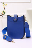Mini PU Cellphone Cross Body Bag: White