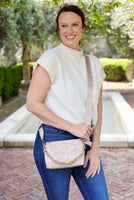 Jace Quilted Crossbody NUDE: Default