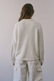 NSW2735-2 Coastal Anchor Knit Sweater: CREAM BLUE / S-M-L (3-2-1)