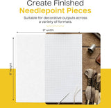 Blank Needlepoint Canvas Sheets Set of 6 13 Mesh Mono Canvas: 8" x 8" | Set of 6