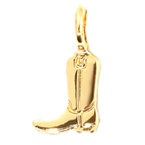 Charm Garden - Cowboy Boot Charm - Gold