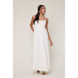 TEXTURED TIE-FRONT MAXI DRESS / WL25-11712: BLACK / L