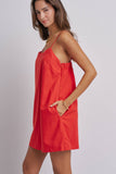 Minimalist Adjustable Strap Slip Mini Dress: LT BLUE / S-M-L:2-2-2
