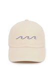 LCAP031 - "Waves" Embroidery Washed Baseball Cap: Navy
