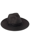 C.C Adjustable String Straw Hat: White/Black