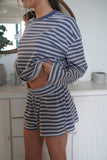 Billie Striped Loungewear Shorts: Medium / Shorts