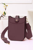 Mini PU Cellphone Cross Body Bag: Gold