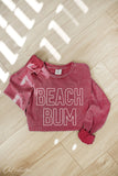 BEACH BUM Mineral Washed Long Sleeve Graphic: DENIM BLUE / XL