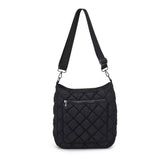 Fia - Quilted Puffer Crossbody: Natural