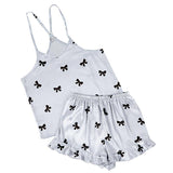 Cami + Ruffled Short - Bows: Large