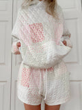 Quilted Pastel Shorts: Pastel / Small