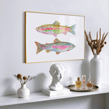 Rainbow Trout No. 1 & 2: Unframed / 11 x 14