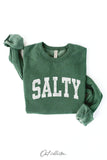 SALTY Graphic Sweatshirt: VINTAGE WHITE LONG SLEEVE / S