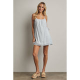PLAID MINI DRESS / WL25-12157: BLUE MULTI / L