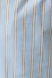 LOW WAIST WIDE LEG PANTS: LT BLUE-WHITE STRIPE / M
