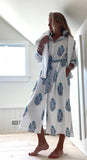 Hand Block Shirtdress in Sea Vine: XS