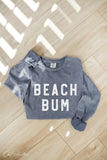 BEACH BUM Mineral Washed Long Sleeve Graphic  : CREAM / L