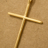Metallic Cross Necklace: G
