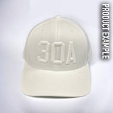 Monochrome Hats - Customizable: White Cotton