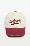 Gameday GO SPORTS embroidery Two Tone Baseball Cap: Navy