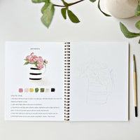 Bouquets watercolor workbook