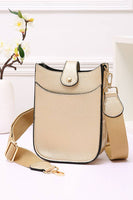 Mini PU Cellphone Cross Body Bag: White