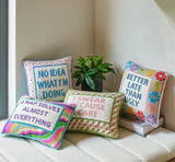 No Idea What I'm Doing Embroidered Pillow