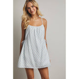 PLAID MINI DRESS / WL25-12157: BLUE MULTI / L