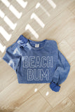 BEACH BUM Mineral Washed Long Sleeve Graphic: STORM / M