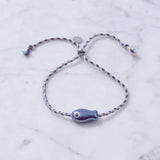Sailor String Good Luck Fish Bracelet Trending : Lime Fish/Old Town String